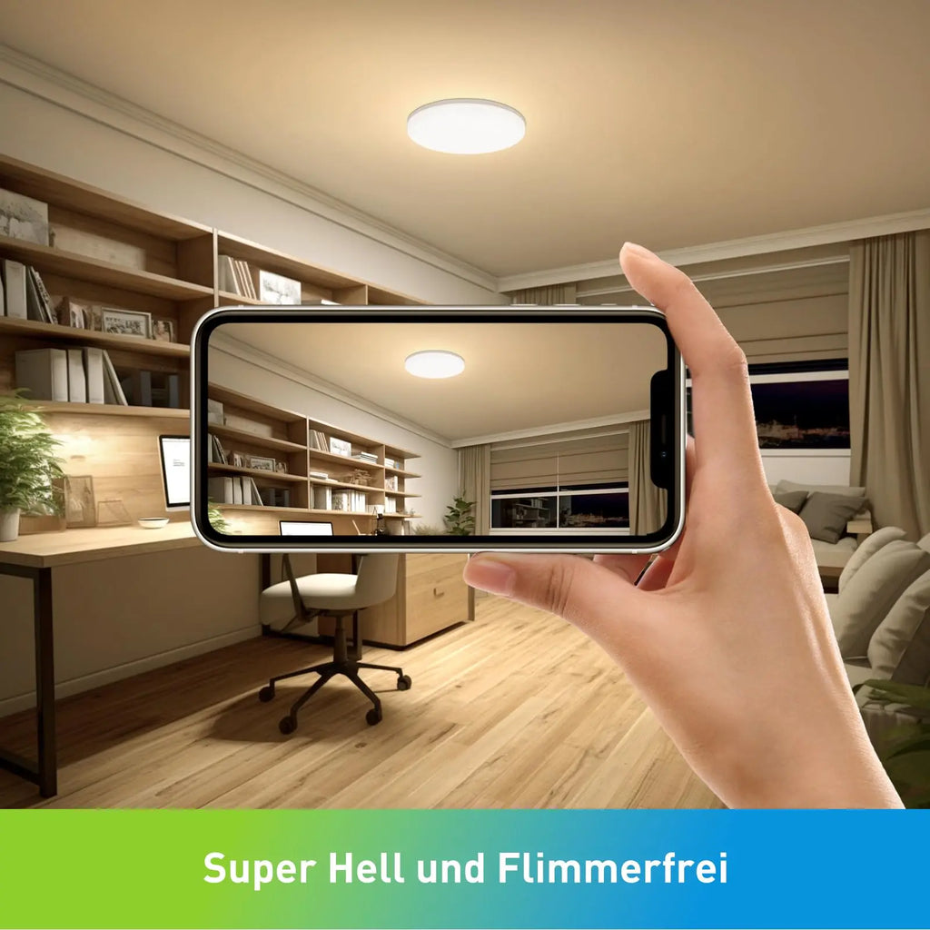 Modernity LED Ceiling Lamp Household Energy-Saving Bedroom Lamp round Suitable for Living Room and Bedroom Area LED Indoor Light
